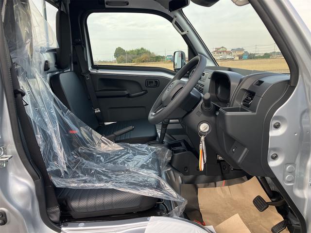 ハイゼットトラック スタンダード　農用スペシャルＳＡＩＩＩｔ　届出済未使用車　エアコン　パワーステアリング　ＡＭ／ＦＭラジオ　ＬＥＤ大型荷台作業灯　リア４枚リーフスプリング　スーパーデフロック　スーパーＵＶカットガラス　コーナーセンサー　ＣＶＴ　４ＷＤ（11枚目）