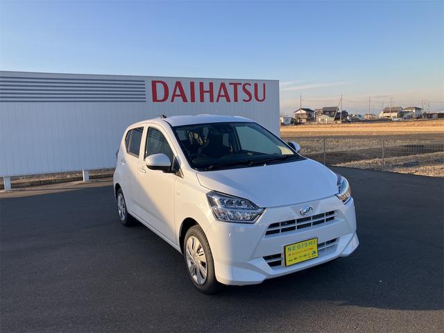 ミライース Ｘ　ＳＡＩＩＩ　届出済未使用車　純正ナビ　バックカメラ　キーレス　セキュリティーアラーム　クリアランスソナー　アイドリングストップ　プライバシーガラス　ＬＥＤヘッドライト　電動格納ドアミラー　スマートアシスト（3枚目）