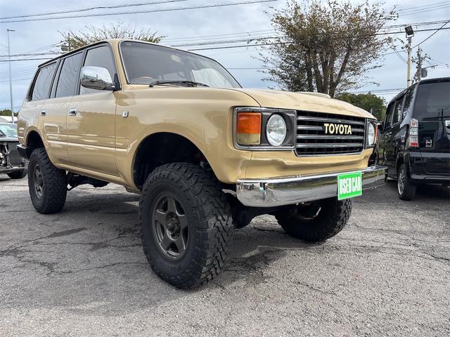 ランドクルーザー８０ ＶＸリミテッド　６０フェイス　ナローボディ　リフトアップ　サクソンマフラー　サンルーフ　ディーゼル　ウッドステアリング　ブラッドレーＶ１６インチ（5枚目）