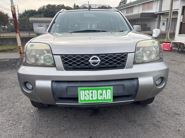 エクストレイル S 5速MT 切替式4WD フルオリジナル 素ガラス 禁煙車 防水カプロンシート リアフラット ドアバイザー 電格ドアミラー 純正ナビ キーレス ラゲッジマット カーゴネット 100V電源(2枚目)