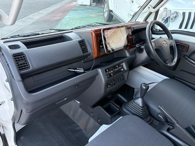 ハイゼットトラック エクストラ ディスプレイモニターナビ ヘッドライトレベライザー エアコン 純正スチールホイール 作業灯(10枚目)