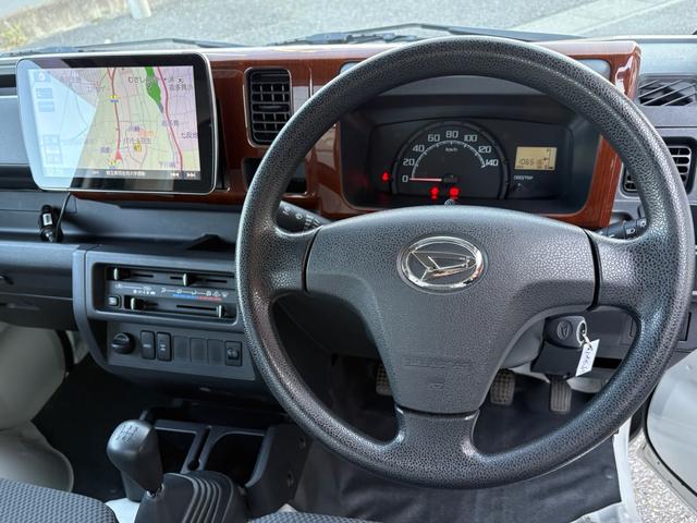 ハイゼットトラック エクストラ ディスプレイモニターナビ ヘッドライトレベライザー エアコン 純正スチールホイール 作業灯(12枚目)