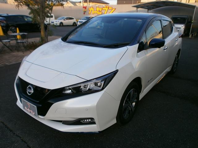 リーフ ｅ＋　Ｘ　純正ナビ　ＴＶ　アラウンドビューモニター　プロパイロット　衝突軽減ブレーキ　横滑り防止　踏み間違い防止　シートヒーター　スマートルームミラー　ＥＴＣ　ＬＥＤライト（9枚目）