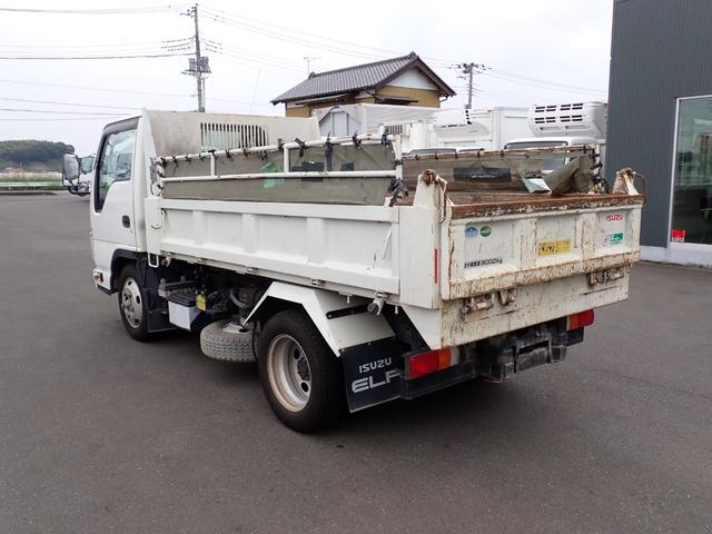 エルフトラック 　☆２５－３９　３ｔ４ナンバー　花見台製　ローダーダンプ　３ペダル　セフティダンプ　重機運搬　アオリ一方開　手動コボレーン　ＥＴＣ　ボディ内寸長３０４幅１６０ｃｍ　抹消積載３０００ｋｇ（7枚目）