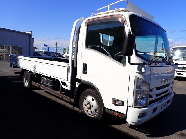 エルフトラック フルフラットロー 24-267 2t ワイドロング 全低床 平ボディ スムーサー ETC 抹消積載2000kg ボディ内寸長435幅207cm 5t限定準中型免許 車両総重量5t オートマチック車(2枚目)