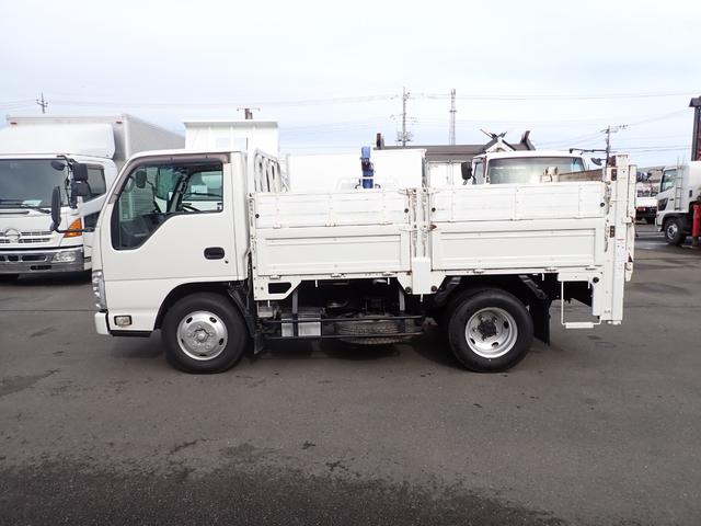 エルフトラック 25-31 3t4ナンバー 平ボディ 垂直パワーゲート 極東製 床縞鋼板張 2段アオリ 中間柱 ガス屋仕様 ETC バックカメラ 電動格納ミラー AT スムーサー 抹消積載2950kg 高床(8枚目)