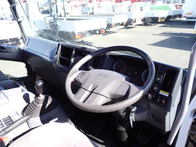 フォワード ☆25-43 4tワイド フルハーフ製アルミウィング 格納式パワーゲート 新明和製 リモコン付 210馬力 3ペダル ベッド付 ラッシングレール2段 床引出フック5対 ETC バックカメラ(64枚目)