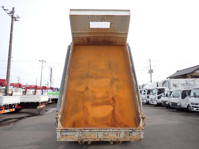 ヒノレンジャー ☆25-62 4t ダンプ 新明和製 ベッドなし 3ペダル ETC アオリ一方開 手動コボレーン DR4 スタッドレスタイヤ 抹消積載3550kg ボディ内寸長340幅206cm(14枚目)