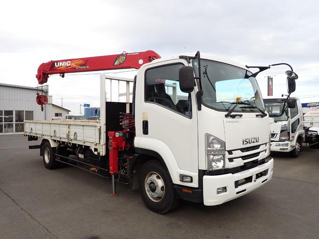 フォワード ☆24-272 4t 4段クレーンフックイン ラジコン付 ユニック製 URG344 ETC 3ペダル ロープ通し穴3対 床フック4対 ベッドなし 抹消積載2500kg スタッドレスタイヤ 540ボディ(3枚目)