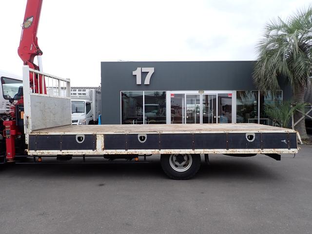 フォワード ☆24-272 4t 4段クレーンフックイン ラジコン付 ユニック製 URG344 ETC 3ペダル ロープ通し穴3対 床フック4対 ベッドなし 抹消積載2500kg スタッドレスタイヤ 540ボディ(35枚目)