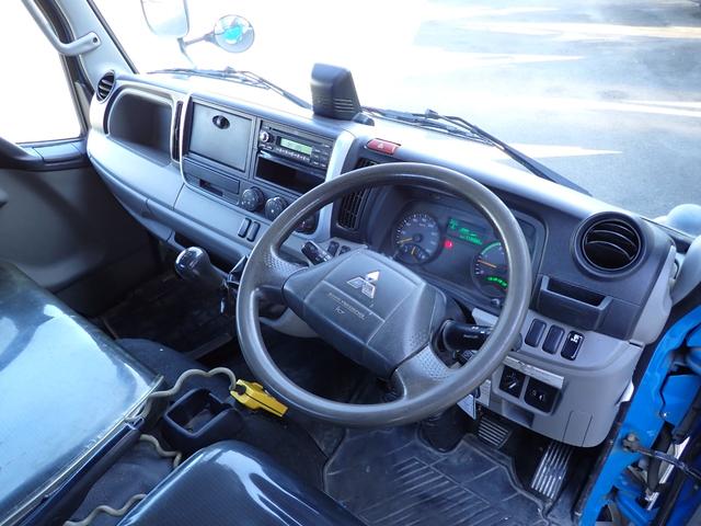 キャンター 　☆２５－７６　２ｔ　アームロール　新明和製　ＣＣＡ２２　コンテナ専用車　２本ホイスト　１３０馬力　箱なし　３ペダル　車両総重量５ｔ未満　５ｔ限定準中型免許　積載量２０００ｋｇ　フックロール（34枚目）