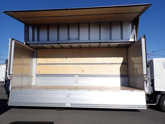 ヒノレンジャー 　☆２５－３７　４ｔ　ワイド　トランテックス製　アルミウィング　跳上式パワーゲート　新明和　観音扉　３ペダル　ベッド付　ラッシングレール２段　床引出フック５対　ＥＴＣ　バックカメラ　抹消積載２７００ｋｇ（28枚目）