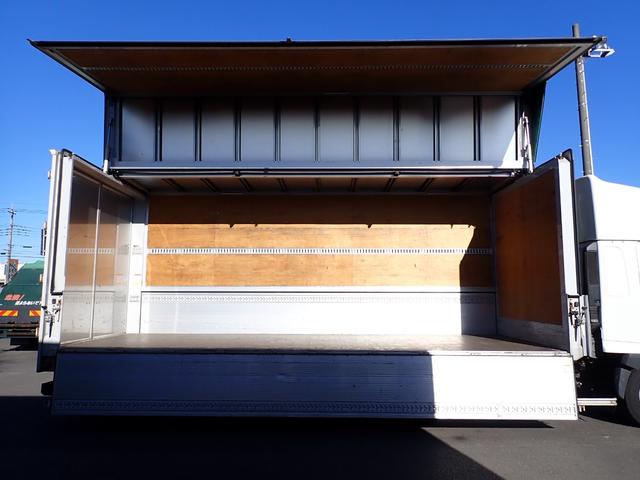 ヒノレンジャー 　２５－６７　ワイド　ハイルーフ　アルミウィング　３ペダル　ベッド付　エンジンＡｓｓｙ交換　トランテックス製　ラッシングレール２段　床引出しフック５対　ＥＴＣ　バックカメラ　抹消積載２７００ｋｇ　４ｔ（18枚目）