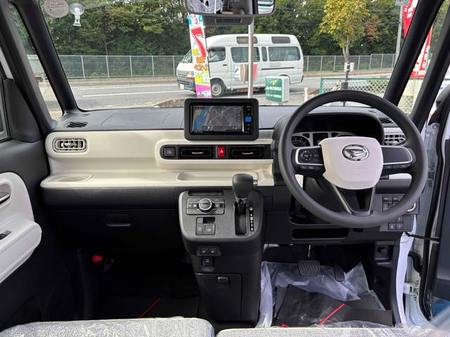 ムーヴキャンバス ストライプスＧ　届け出済み未使用車　純正ナビ・ＴＶ　メーカー保証継承付　バックカメラ　両側電動スライドドア　クリアランスソナー　レーンアシスト　衝突被害軽減システム　ＬＥＤヘッドランプ　スマートキー　シートヒーター（2枚目）