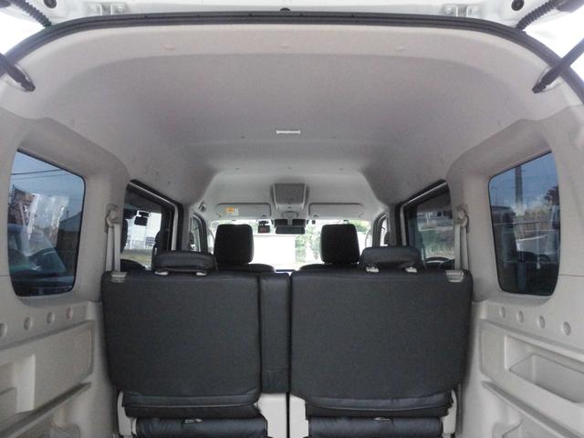 エブリイワゴン PZターボスペシャル HIDライト フォグランプ ローダウン 15インチアルミ メッキミラーカバー ルーフスポイラー 両側パワースライドドア 8インチナビ地デジバックカメラ ETC ドライブレコーダー 黒革調シートカバー(44枚目)