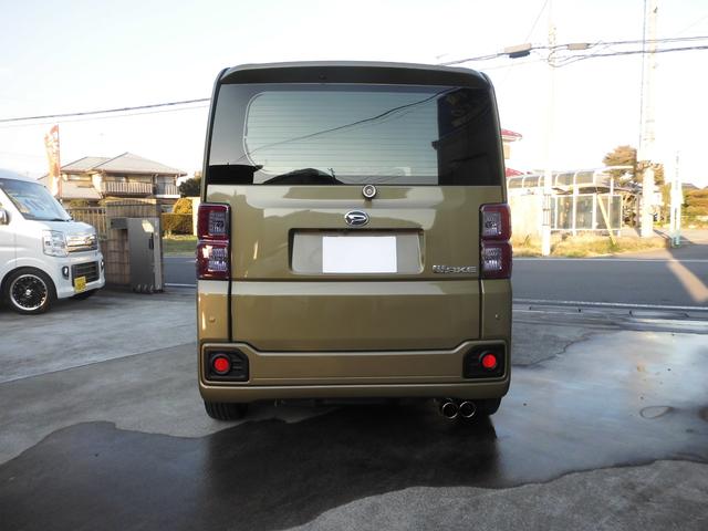 ウェイク ＧターボリミテッドＳＡＩＩＩ　ＬＥＤライト　ＬＥＤフォグランプ　ライトカバー　ボンネット　パワーチャンバー　パワードライブ　車高調　深リム１６インチアルミ　２本出しマフラー　ナビ地デジバックカメラ　ＥＴＣ　パワースライドドア（6枚目）