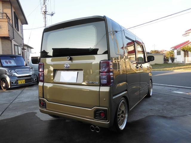 ウェイク ＧターボリミテッドＳＡＩＩＩ　ＬＥＤライト　ＬＥＤフォグランプ　ライトカバー　ボンネット　パワーチャンバー　パワードライブ　車高調　深リム１６インチアルミ　２本出しマフラー　ナビ地デジバックカメラ　ＥＴＣ　パワースライドドア（7枚目）