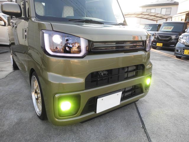 ウェイク ＧターボリミテッドＳＡＩＩＩ　ＬＥＤライト　ＬＥＤフォグランプ　ライトカバー　ボンネット　パワーチャンバー　パワードライブ　車高調　深リム１６インチアルミ　２本出しマフラー　ナビ地デジバックカメラ　ＥＴＣ　パワースライドドア（9枚目）