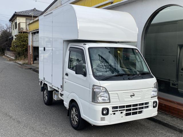 ＮＴ１００クリッパートラック ＤＸ　キッチンカー　移動販売ＢＯＸ付　移動販売車　ケータリングカー　ライトレベライザー　ラジオ　ドアバイザー　フォグランプ　運転席側エアバッグ　エアコン　パワーステアリング　オートマ車（2枚目）