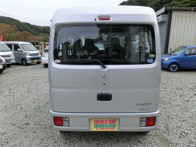 エブリイ PA パートタイム4WD 5MT 保証付き タイミングチェーン PS Wエアバック エアコン ABS 衝突安全ボディ(19枚目)