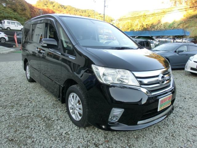 セレナ ハイウェイスター Vセレクション4WD 保証付き 両面パワースライドドア アルミ PS PW フルフラット オートクルーズ ナビTV ABS 衝突安全ボディ ESC エアロ リアエアコン 寒冷地仕様 3列シート ウォークスルー(3枚目)