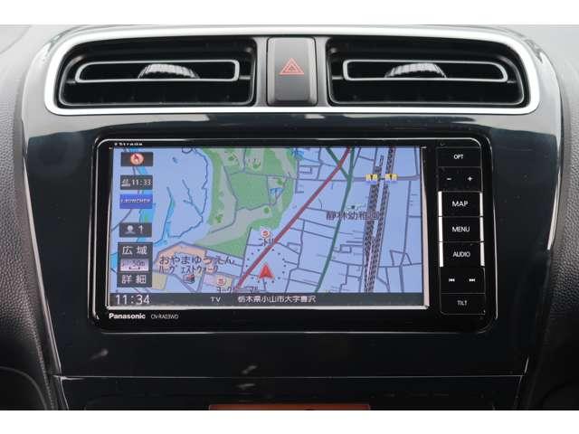 ミラージュ １．２Ｇ　２ＷＤ　５名　禁煙　車検整備付　パナソニック製ナ（4枚目）