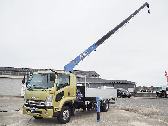 フォワード 　２．９３ｔ吊り５段クレーン　ラジコン　フックイン　角足差違いアウトリガー　アルミブロック　荷台寸長さ５４４幅２１４　床フック３対　寝台付き　積載２ｔ抹消前（2枚目）