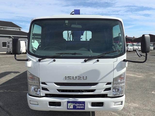 エルフトラック 2.93t吊り4段クレーン ラジコン フックイン 積載2t 荷台寸長さ373幅207 荷台床鉄板張り 差し違いアウトリガー サイドロングボディ(5枚目)