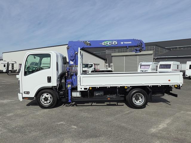 エルフトラック 2.93t吊り4段クレーン ラジコン フックイン 積載2t 荷台寸長さ373幅207 荷台床鉄板張り 差し違いアウトリガー サイドロングボディ(7枚目)