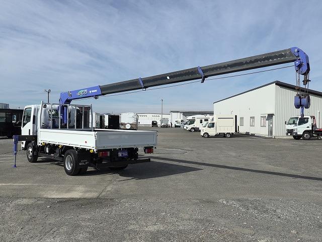 エルフトラック 2.93t吊り4段クレーン ラジコン フックイン 積載2t 荷台寸長さ373幅207 荷台床鉄板張り 差し違いアウトリガー サイドロングボディ(28枚目)