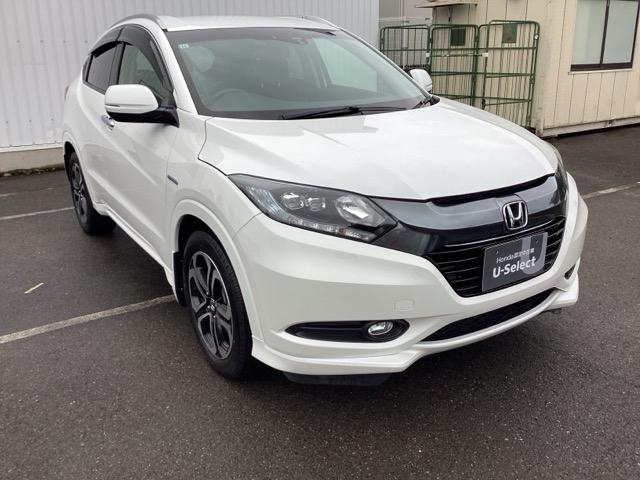 ヴェゼル ハイブリッドZ Rカメ スマキー LEDランプ ETC付 整備記録簿 シ-トヒ-タ- サイドカーテンエアバック 運転席助手席エアバッグ VSA パワーステアリング フルオートエアコン キーフリ ABS(6枚目)