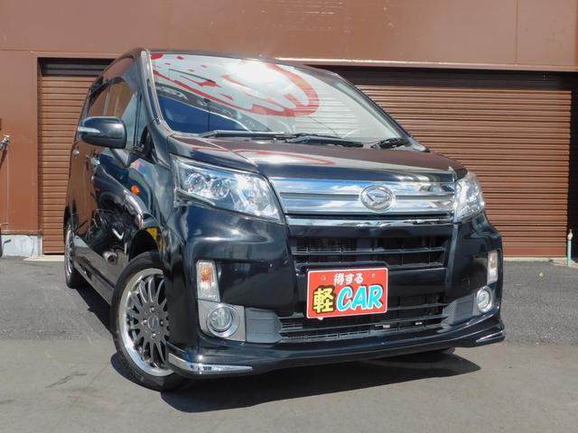 ムーヴ - ダイハツ カスタム ＲＳ 白レザー・純正エアロ・ＥＴＣ｜茨城 