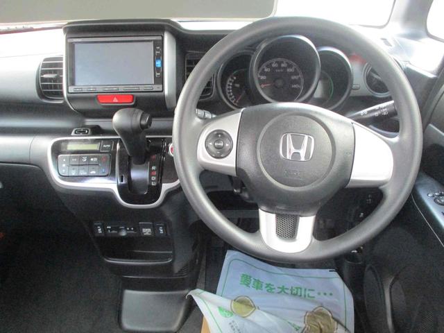 N-BOX G SSパッケージ ETC 両側スライド・片側電動 HID スマートキー アイドリングストップ 電動格納ミラー シートヒーター ベンチシート CVT 盗難防止システム ABS ESC アルミホイール 衝突安全ボディ(2枚目)