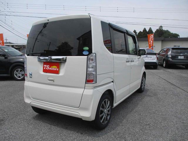 N-BOX G SSパッケージ ETC 両側スライド・片側電動 HID スマートキー アイドリングストップ 電動格納ミラー シートヒーター ベンチシート CVT 盗難防止システム ABS ESC アルミホイール 衝突安全ボディ(15枚目)