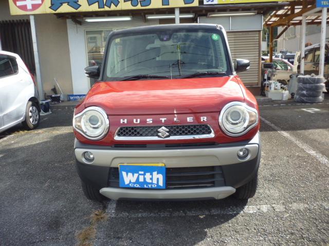 ハスラー Ｘ　禁煙車　レーダーブレーキ　プッシュスタート　純正ナビ　ワンセグＴＶ　バックカメラ　ドラレコ　ＥＴＣ　シートヒーター　アイドリングストップ　横滑り防止　ＨＩＤヘッドライト　革調シートカバー（2枚目）