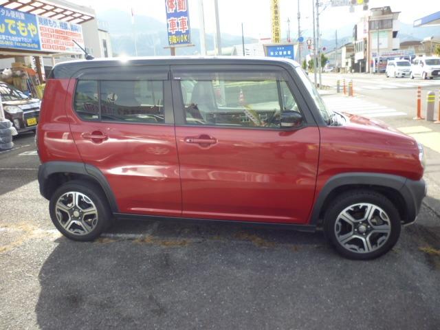 ハスラー Ｘ　禁煙車　レーダーブレーキ　プッシュスタート　純正ナビ　ワンセグＴＶ　バックカメラ　ドラレコ　ＥＴＣ　シートヒーター　アイドリングストップ　横滑り防止　ＨＩＤヘッドライト　革調シートカバー（6枚目）