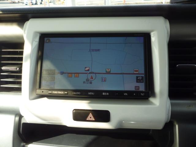 ハスラー Ｘ　禁煙車　レーダーブレーキ　プッシュスタート　純正ナビ　ワンセグＴＶ　バックカメラ　ドラレコ　ＥＴＣ　シートヒーター　アイドリングストップ　横滑り防止　ＨＩＤヘッドライト　革調シートカバー（12枚目）