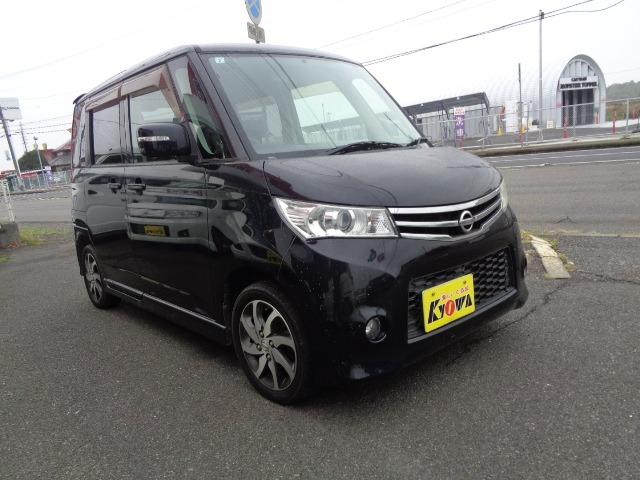 ルークス ハイウェイスター 車検8年7月 走行138800KM CD スマートキー プッシュスタート アルミ ETC 電動格納ミラー 両側スライド片側電動ドア 取扱説明書 3ヶ月保証付(4枚目)