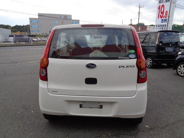 プレオ Ａ　車検整備付　走行６２５００Ｋ　　記録簿付元某銀行社用車　キーレス　エアコン　パワステ　オートマ　取扱説明書　メンテナンスノート　３ヶ月保証付（7枚目）