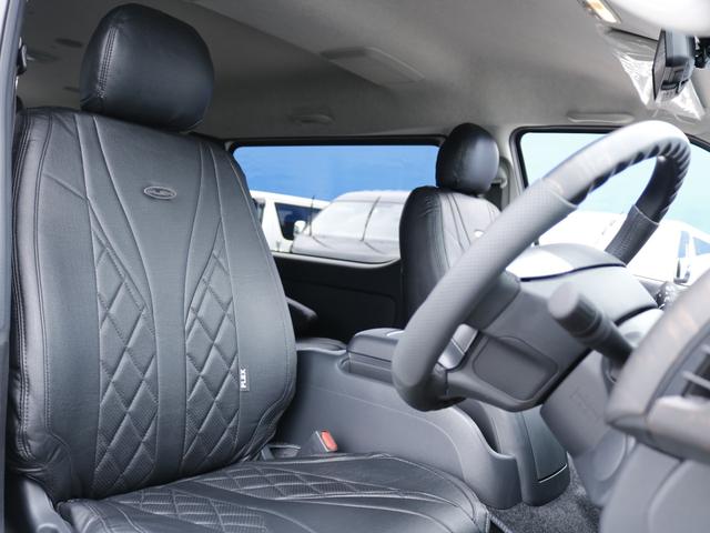 ハイエースワゴン GL ロング ファインテックツアラー ファインテックツアラー アルパインBIGXナビ ETC デジタルインナーミラー クリアランスソナー パノラミックビューモニター 100Vコンセント LEDヘッドライト ローダウン 同色ガッツミラー(10枚目)