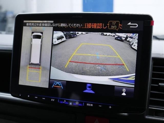 ハイエースワゴン GL ロング ファインテックツアラー ファインテックツアラー アルパインBIGXナビ ETC デジタルインナーミラー クリアランスソナー パノラミックビューモニター 100Vコンセント LEDヘッドライト ローダウン 同色ガッツミラー(16枚目)