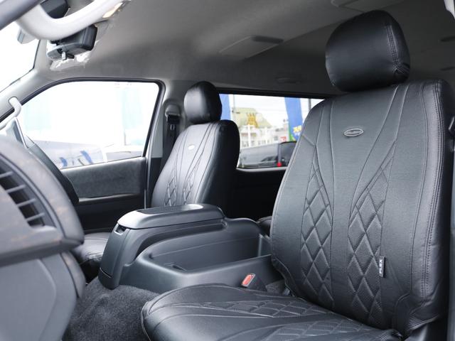 ハイエースワゴン GL ロング ファインテックツアラー ファインテックツアラー アルパインBIGXナビ ETC デジタルインナーミラー クリアランスソナー パノラミックビューモニター 100Vコンセント LEDヘッドライト ローダウン 同色ガッツミラー(27枚目)