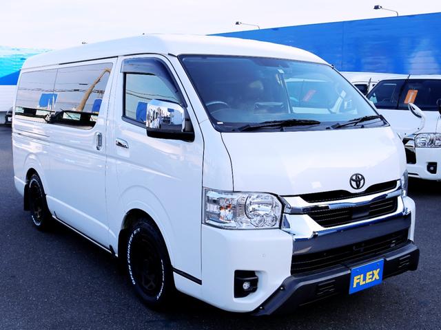 ハイエースワゴン アルパインBIGXナビ デジタルインナーミラー パノラミックビューモニター クリアランスソナー ETC 100Vコンセント アルパイン12.8インチフリップダウン ルーフスピーカー ブレーキロック(67枚目)