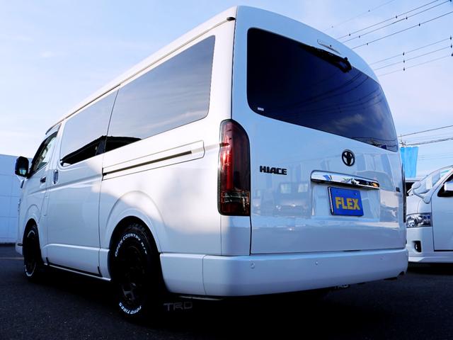 ハイエースワゴン アルパインBIGXナビ デジタルインナーミラー パノラミックビューモニター クリアランスソナー ETC 100Vコンセント アルパイン12.8インチフリップダウン ルーフスピーカー ブレーキロック(68枚目)