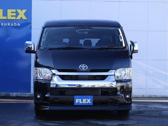 ハイエースワゴン GL ロング アルパイン11インチ BIGXナビ アルパイン12インチ フリップダウンモニター ETC デジタルインナーミラー パノラミックビューモニター クリアランスソナー DELF06 18インチAW(2枚目)