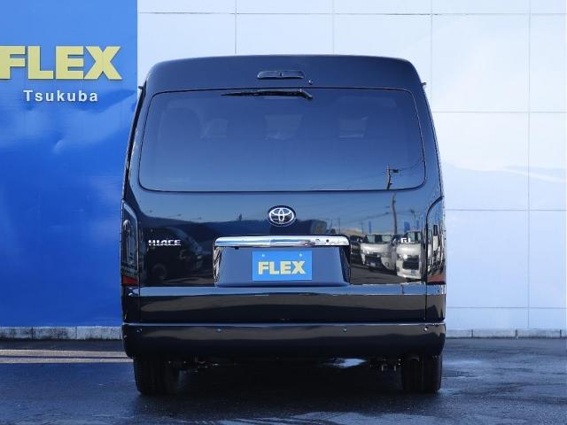 ハイエースワゴン GL ロング アルパイン11インチ BIGXナビ アルパイン12インチ フリップダウンモニター ETC デジタルインナーミラー パノラミックビューモニター クリアランスソナー DELF06 18インチAW(4枚目)