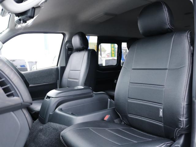 ハイエースワゴン GL ロング アルパイン11インチ BIGXナビ アルパイン12インチ フリップダウンモニター ETC デジタルインナーミラー パノラミックビューモニター クリアランスソナー DELF06 18インチAW(18枚目)