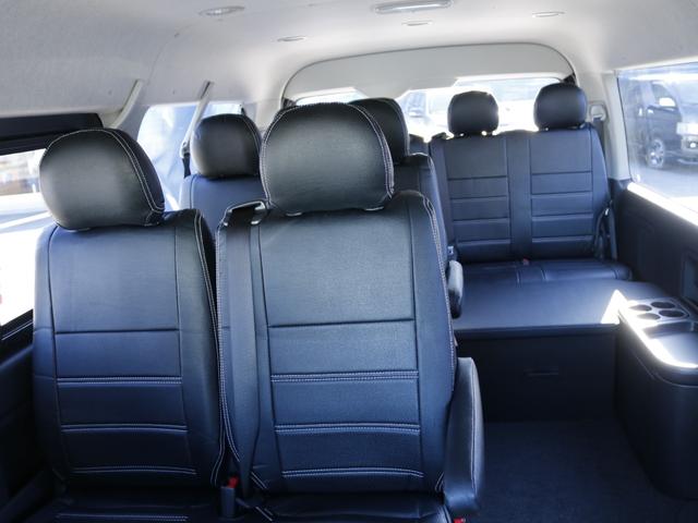 ハイエースワゴン GL ロング アルパイン11インチ BIGXナビ アルパイン12インチ フリップダウンモニター ETC デジタルインナーミラー パノラミックビューモニター クリアランスソナー DELF06 18インチAW(24枚目)