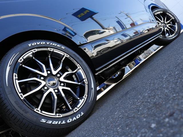 ハイエースワゴン GL ロング アルパイン11インチ BIGXナビ アルパイン12インチ フリップダウンモニター ETC デジタルインナーミラー パノラミックビューモニター クリアランスソナー DELF06 18インチAW(35枚目)