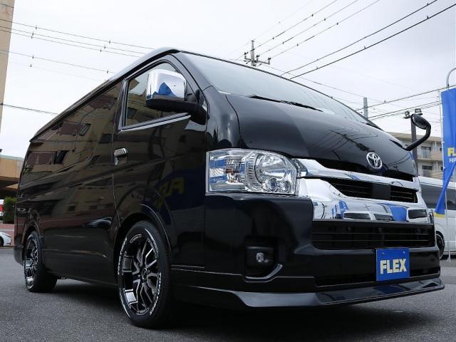 ハイエースワゴン GL ロング アルパイン11インチ BIGXナビ アルパイン12インチ フリップダウンモニター ETC デジタルインナーミラー パノラミックビューモニター クリアランスソナー DELF06 18インチAW(36枚目)